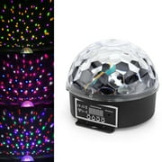 LED Stage Light Digital Crystal Rotating Ball Lamp Magic Dot Effect Lighting Changeable RGB Color for Home Party Bar's Club's Disco DJ KTV Show Pub