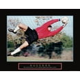 thumbnail image 2 of Frontline 18x15 Black Ornate Wood Framed with Double Matting Museum Art Print Titled - Success - Soccer Save, 2 of 4