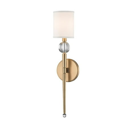 

1 Light Wall Sconce in Transitional Style 4.75 inches Wide By 20.5 inches High Aged Brass Bailey Street Home 116-Bel-4412824