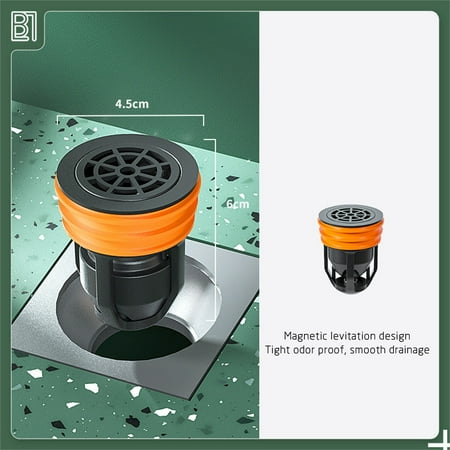 Magnetic Levitation Floor Deodorizer Sewer Deodorant Cover Plugging