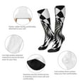 thumbnail image 6 of Balery 3D Vortex Illusion Printed Novelty Socks Men's Women's Crew Socks Sports Socks Knee High Socks Cotton Socks Quirky and Cool Socks, 6 of 9