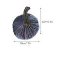 thumbnail image 2 of TUTUnaumb Halloween Velvet Pumpkins Decor Super Soft Stuffed With Exquisite Craftsmanship for Fall Halloween Thanksgiving Decoration 20x20cm Spooky Halloween Party Supplies Decor-Dark Blue, 2 of 6