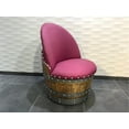 thumbnail image 5 of Burgundy Oak Barrel Chair, Handmade Wine and Whiskey Barrel Chair, Hidden Storage, Free Shipping - Family Business, 5 of 6