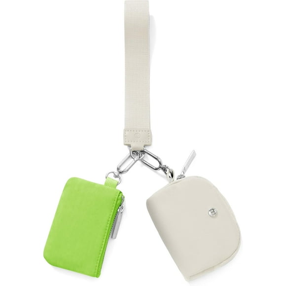 shiyou-Mum's Memory Mini Zip Around Wristlet Wallet for Women Dual Pouch Wristlet Portable Keychain Wallet Coin Purse Mini Women Coin Pocket