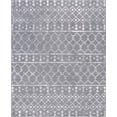thumbnail image 3 of Transitional 5x8 Area Rug (5'3'' x 7'3'') Geometric Gray, Cream Living Room Easy to Clean, 3 of 12