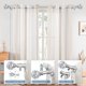 thumbnail image 4 of Barra de cortina TVWOO de cristal plateado con ventana ajustable de 90 a 224 cm, 4 of 9