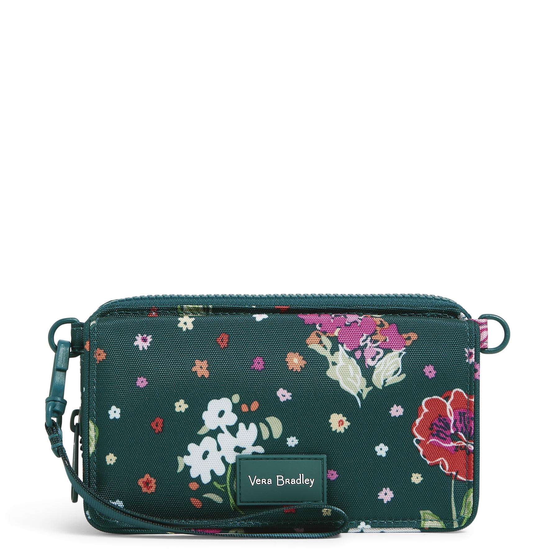 Vera Bradley Women's Recycled RFID Compact Crossbody Bag Hope Blooms