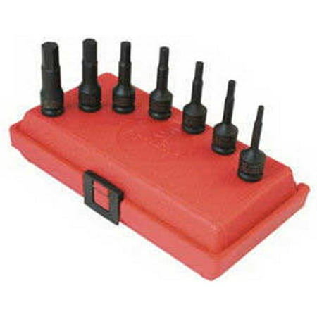 

3648 0.38 In. Dr Met Imp Hex Dr Set 7Pc