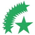 thumbnail image 1 of Recortes de papel Unique Bargains Estrella Confeti Verde 5.3 Pulgadas Paquete de 100, 1 of 5