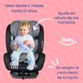 thumbnail image 3 of Autoasiento Reclinable Desde 0 A 36 Kg Passegeri Ibaby Gris Passeggeri Gris, 3 of 8