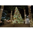 thumbnail image 2 of Jaynes Gallery 32x23 White Modern Wood Framed Museum Art Print Titled - USA-Arizona-Buckeye-Christmas tree in the village square at night, 2 of 4