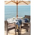 thumbnail image 2 of Outdoor Tablecloth with Umbrella Hole and Zipper, Blue Snowman Christmas Square Table Cloth 60x60 Inch Waterproof Tablecloth, Xmas Snowflake Eucalyptus Leaves Rustic Picnic Table Cover for Patio, 2 of 7