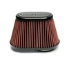 Airaid 721-431 Universal Clamp-On Air Filter: Oval Tapered; 3 in (76 mm) Flange ID; 5.25 in (133 mm) Height; 8.5 in x 5.25 in (216 mm x 133 mm) Base; 6 in x 3.75 in (152 mm x95 mm) Top