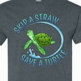 thumbnail image 4 of Inktastic Skip a Straw Save a Turtle with Cute Green Sea Turtle T-Shirt, 4 of 5