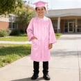 thumbnail image 5 of Graduation Kindergarten Cap Gown Set with Tassel Shiny Zipper Unisex Graduation Gown with Pockets Graduation Outfit Kids Graduation Dress for Toddlers and Children 2-13 Years, 5 of 5