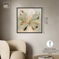thumbnail image 5 of Sage Butterfly Colorful Canvas Wall Art by Art Remedy, Black Floater Frame, 30"x30", 5 of 7