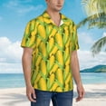 thumbnail image 3 of Susaid Corn 1 Print Hawaiian Shirts for Men Women,Hawaiian Summer Short-Sleeve Casual Relaxed-Fit Button-Down,XX-Large, 3 of 7