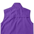 thumbnail image 6 of GrmtClth Men's Full Zip Stand Collar Sleeveless Vest Multi Secure Zipper Pockets Mesh Lined Breathable Outdoor Camping Walking Waistcoat Dark Purple 3XL, 6 of 9