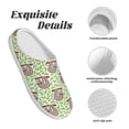 thumbnail image 5 of Kdxio Cute Animal Sloth On A Branch Women's Men's Slippers Plush Slip-On House Slipper for Winter Indoor Soft Cushion Non-slip Fluffy Slides Slippers-13, 5 of 7