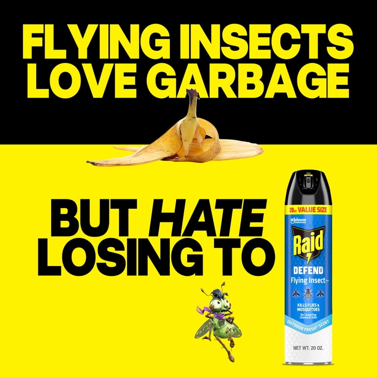 Raid Flying Insect Killer, Outdoor Fresh Scent, 20 oz photo 5