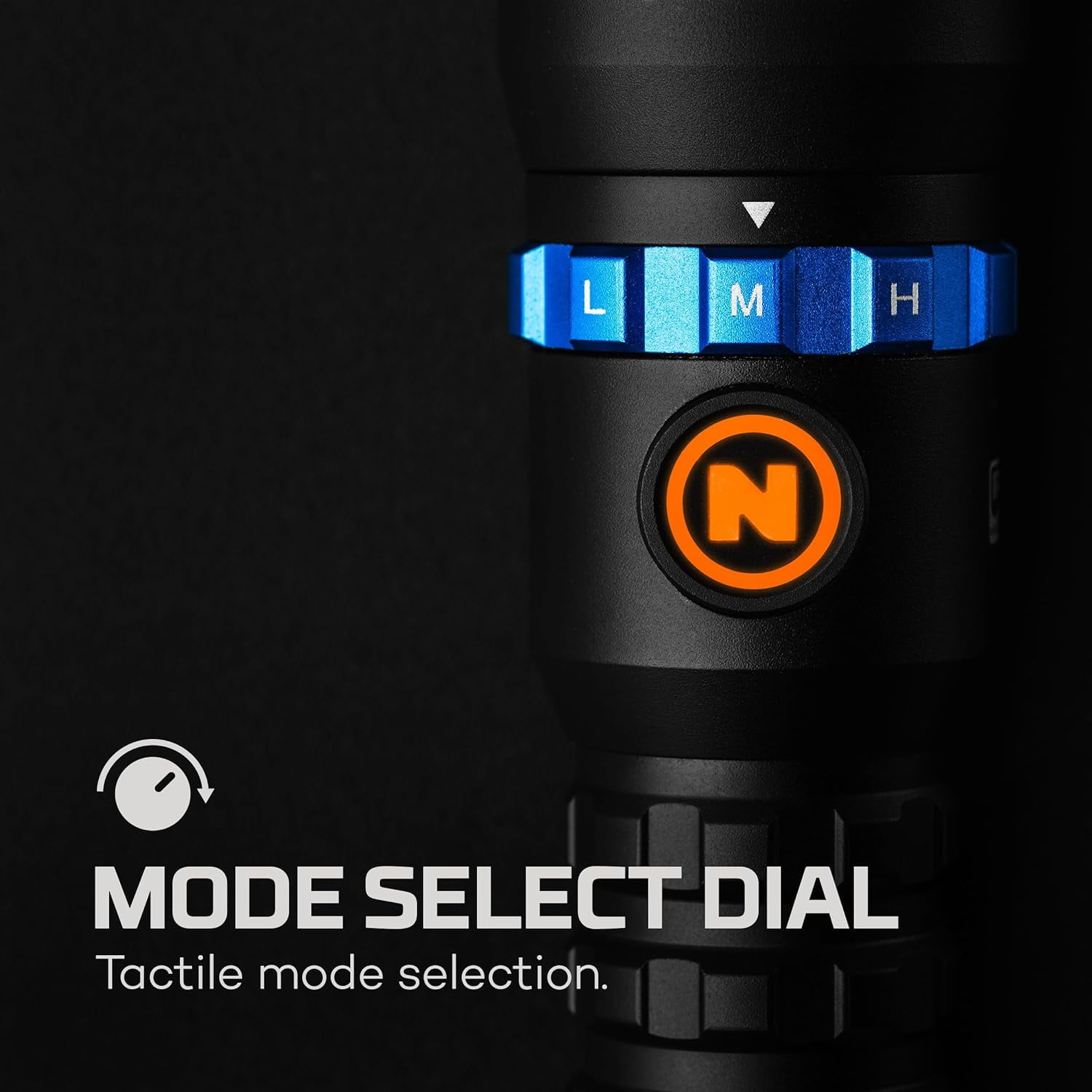 NEBO Luxtreme MZ60 Blueline Rechargeable, Powerful 500 Lumen Half-Mile Beam Flashlight