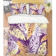 thumbnail image 1 of 3D Purple Leaves Funda de edredón Juego de ropa de cama Fundas de almohada 106, 1 of 2