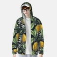 thumbnail image 2 of Kdxio Citrus Fruits Elegant Lemons Print Women Men Sun Protection UPF 50+ Jackets Zip Up Long Sleeve Hoodie Hiking Lightweight with Pockets, 2 of 7