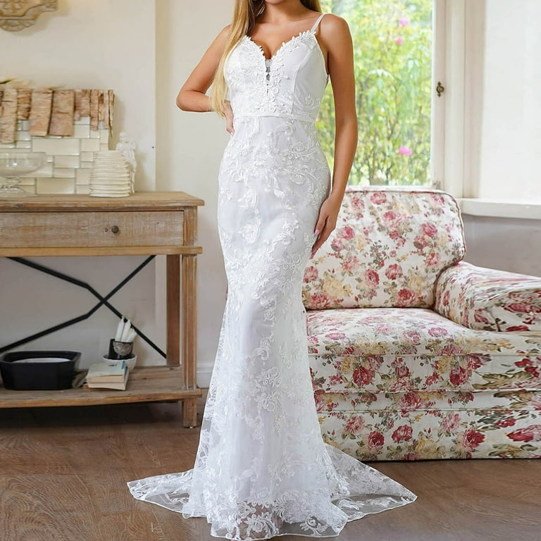 Uppada Womens Crewneck Solid Color Dress Wedding Guest Dresses