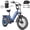 Blue, variant on W WALLKE H7 Ultra 4000W Ebike, 37MPH Electric Bike, 48V 55Ah Portable Power Station Battery, Torque Sensor, 20" Puncture-Proof Fat Tire