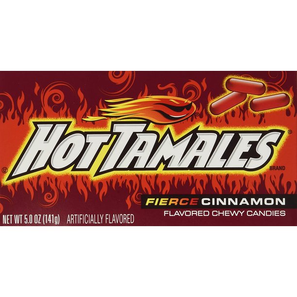 Hot Tamales Fierce Cinnamon Chewy Candy 5 Ounce Theater Box 1 Count Walmart Com Walmart Com
