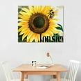 thumbnail image 3 of Awypu Life Quote Sunflower Canvas Wall Art Framed Print  Rustic Life is a Journey not a Destination Poster Painting Desk Sign Home Office Living Room Bedroom Decor, 3 of 5