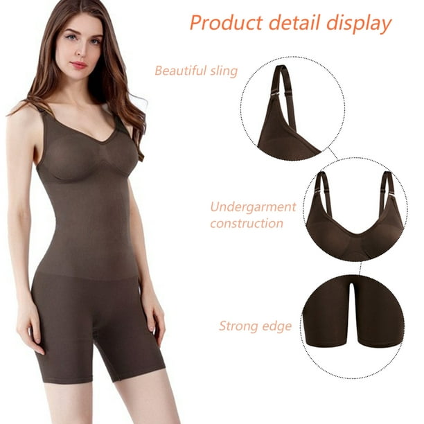 Bodysuit for Women Tummy Control Shapewear Mid-Thigh Seamless Full