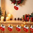 thumbnail image 4 of AOMXGD 2 Pack Mini Christmas Stocking Ornaments, Plastic Hanging Decor for Xmas Tree Mantel Holiday Party Decor, 2 Count, 4 of 6