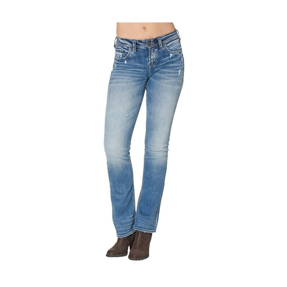 Silver Jeans Silver Jeans Denim Womens Suki Bootcut Light Wash