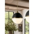 thumbnail image 6 of 6606-885-Minka Lavery-Vorey - 1 Light Pendant-20.13 Inches Tall and 17.38 Inches Wide-Coal/Oxidized Aged Brass Finish, 6 of 7