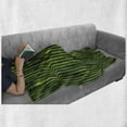 thumbnail image 6 of Bamboo Print Soft Flannel Fleece Throw Blanket, Bamboo Stems Pattern Tropical Nature Inspired Background Wildlife Theme, Cozy Plush for Indoor and Outdoor Use, 50" x 70", Green, by Ambesonne, 6 of 6