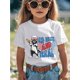 thumbnail image 1 of Red White And Feral Funny Raccoon 4th of July Patriotic Novelty Aesthetic Graphic Kid T-Shirt Popular Kid T Shirts Street Style Tops Tees for Kid100, 1 of 4