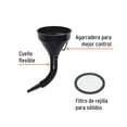 thumbnail image 2 of Embudo plástico 500 ml cuello flexible con filtro Truper, 2 of 4