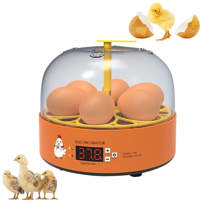 TIMIFIS Lint Removers Eggs Incubation for Hatching Chicks with Humidity Display - 6 Eggs Incubators with Auto Turning - Humidity Temperature Control Incubators for Apartment Essentials