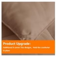 thumbnail image 3 of TiaGOC Beige Full Size Comforter Set - 7 Pieces, Bed in a Bag Bedding Sets with All Season Soft Quilted Warm Fluffy Reversible Comforter,Flat Sheet,Fitted Sheet,2 Pillow Shams,2 Pillowcases, 3 of 6