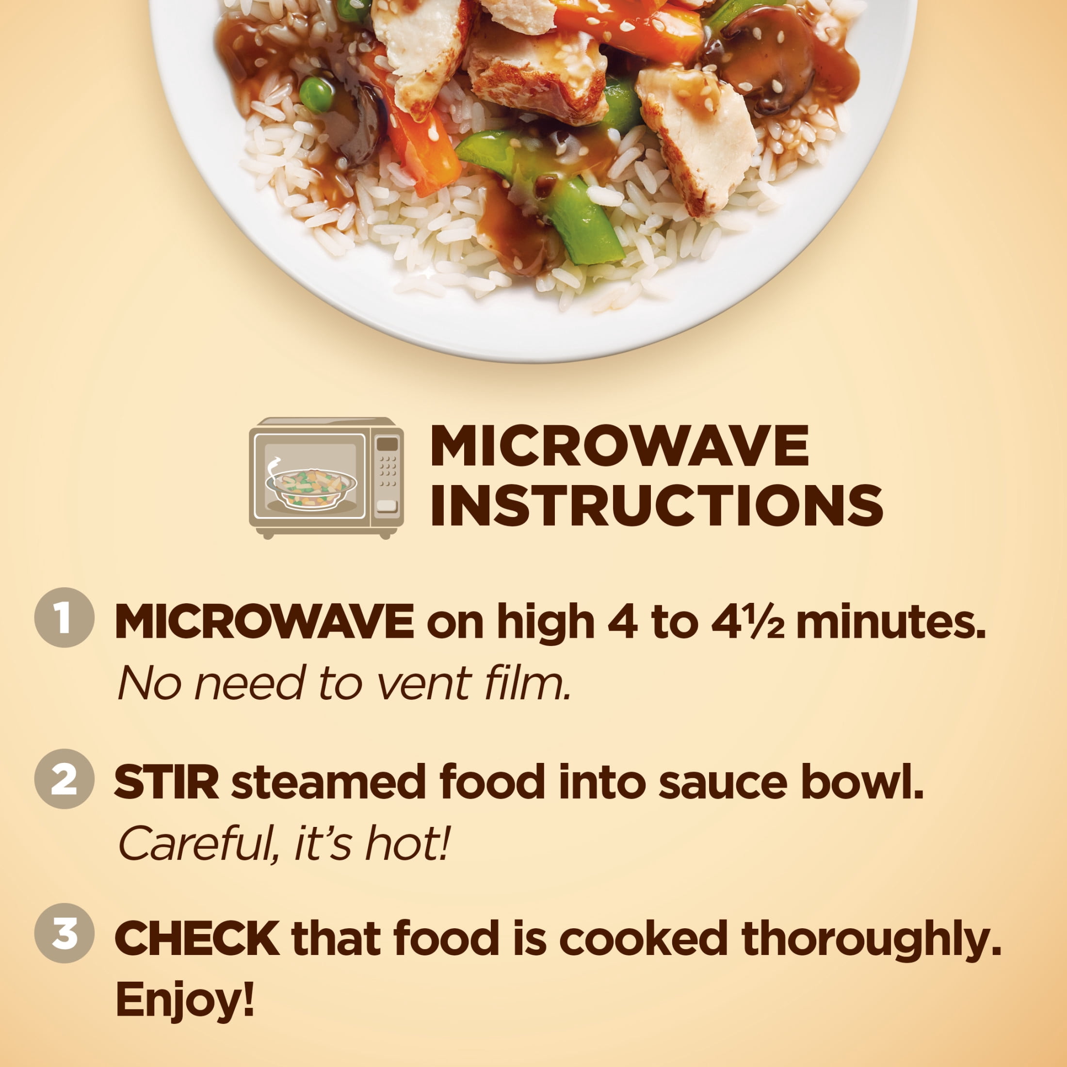 Healthy Choice Cafe Steamers Sweet Sesame Chicken, High Protein Frozen Meal, 9.75 oz. Bowl