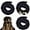 Black, variant on 3 Pcs Spriral Lock Hair Tie dreadlock hair tie set dreadlock accessories for women and men dreadlocks ponytail holder Dread hair ties for braids thick curly hair (20 inches, Colorful)
