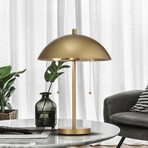 Warehouse of Tiffany 2001/2TL Casey 14 in. 2-Light Indoor Matte Black Finish Table Lamp with Light Kit