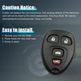 thumbnail image 6 of 4 Buttons Key Remote Case Replacement KOBGT04A for Chevrolet Malibu 04-12, 6 of 6