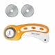 thumbnail image 1 of Kit de corte rotativo naranja, cortador de 45 mm, cuchillo redondo de retales, cuchillo redondo, cuchillo de rodillo, cuchillo de tela, tela de alta costura, cuero, alta costura, 1 of 2