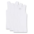 thumbnail image 1 of Sanetta Paquete de 3 Camisetas para Niñas - Camisa sin Brazos, Top, Algodón Orgánico, unicolor Blanco 128, 1 of 3
