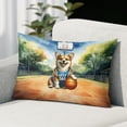 thumbnail image 2 of Happy Father's Day Corgi Playing Basketball with Best Dad Jersey Pillowcase Double Sided Welsh Corgi Dog Lover Gifts Idea Pillow Case Covers - 13006, 2 of 3