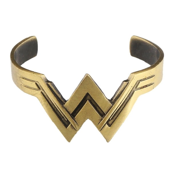 Mainstreet Classics Wonder Woman W Antique Bronze Style Cuff Bracelet