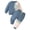 Light Blue, variant on Futezty Toddler Boys Girls Clothes Fall Winter Outfit Sets, Baby Boy Girl Outfits 6M 12M 24M 2T 3T 4T 5T 2Pcs Set