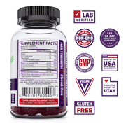 Zhou Nutrition Elder-Mune Sambucus Elderberry Gummies with Zinc and Vitamin C for Kids & Adults (Age 4+) Immune Support with Antioxidants, Vegan, Gluten Free, Non-GMO, 30 Servings, 60 Gummies
